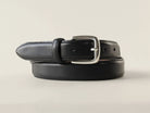 Black Shell Cordovan Belt, Silver, 30mm - The Tannery Row