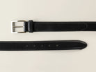Black Shell Cordovan Belt, Silver, 32mm - The Tannery Row