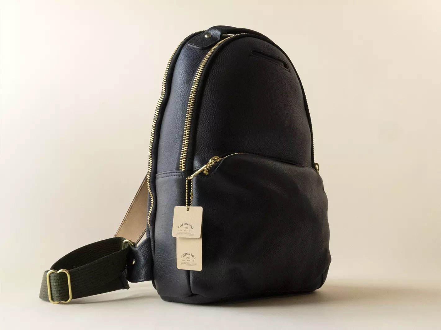 Clark Backpack in Horween Black LaSalle - The Tannery Row