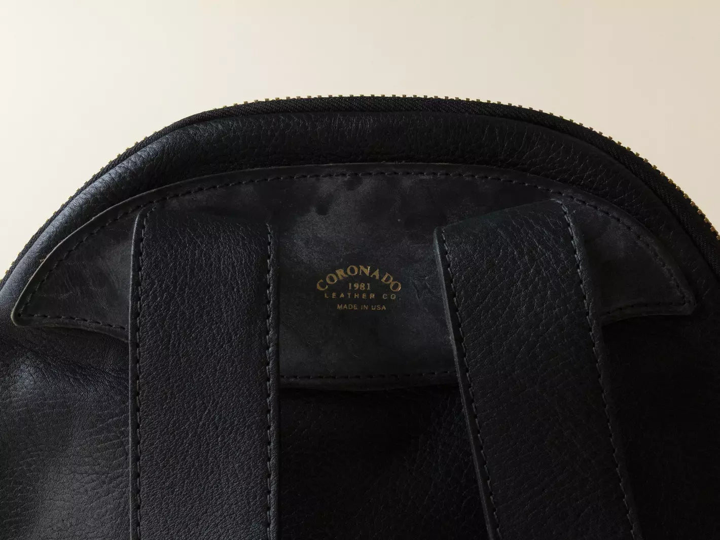 Clark Backpack in Horween Black LaSalle - The Tannery Row