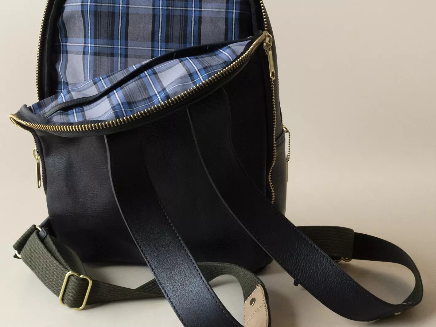 Clark Backpack in Horween Black LaSalle - The Tannery Row