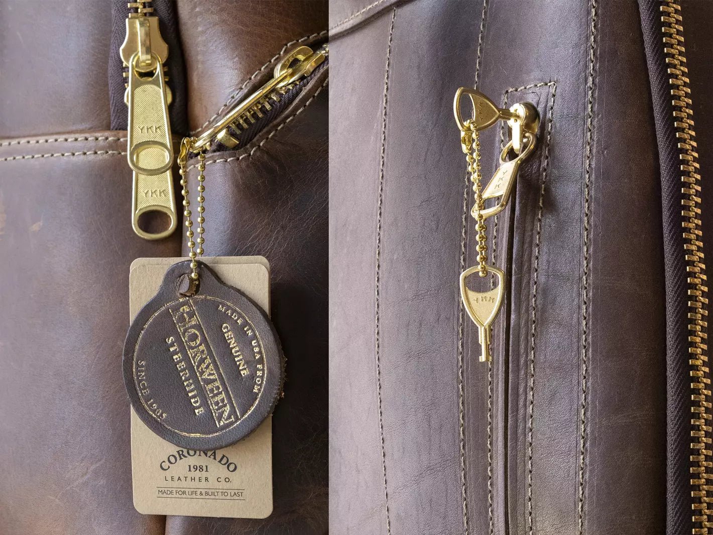 Clark Backpack in Horween Brown Nut Dublin - The Tannery Row