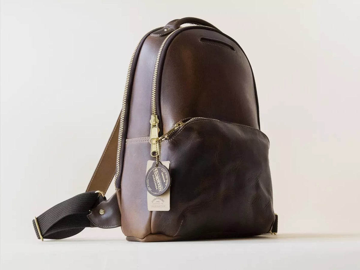 Clark Backpack in Horween Brown Nut Dublin - The Tannery Row