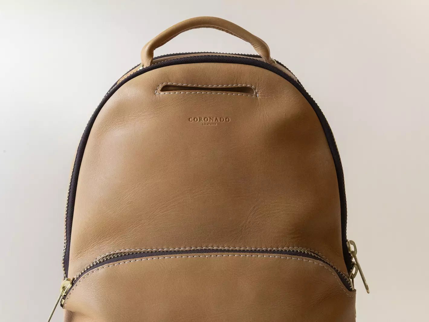 Clark Backpack in Horween Natural Essex - The Tannery Row