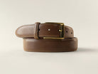Natural Shell Cordovan Belt, Brass, 32mm - The Tannery Row