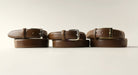 Natural Shell Cordovan Belt, Brass, 35mm - The Tannery Row